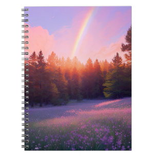 Pine Forest at Sunset Notebook