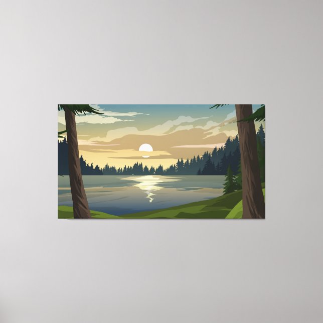 Pine Forest Canvas Print (Front)