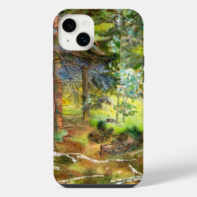 Pine forest iPhone case (Back)