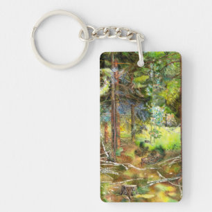 Pine forest key ring
