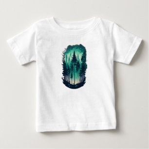 Pine Forest Landscape Baby T-Shirt