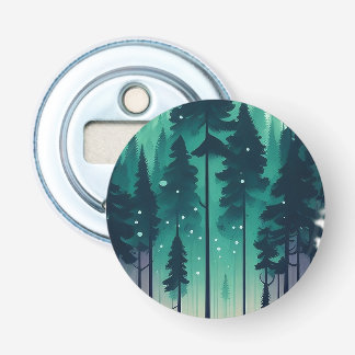 Pine Forest Landscape Bottle Opener