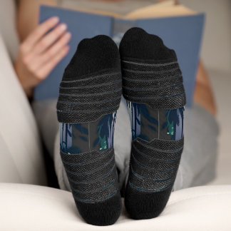 Pine Forest Landscape Socks