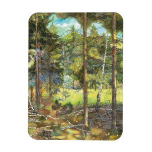 Pine forest magnet