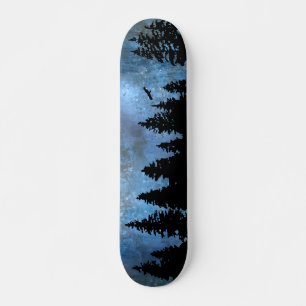 Pine Forest Night Skateboard