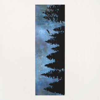 Pine Forest Night Yoga Mat
