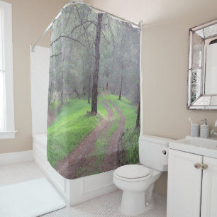 Pine Forest Road Shower Curtain