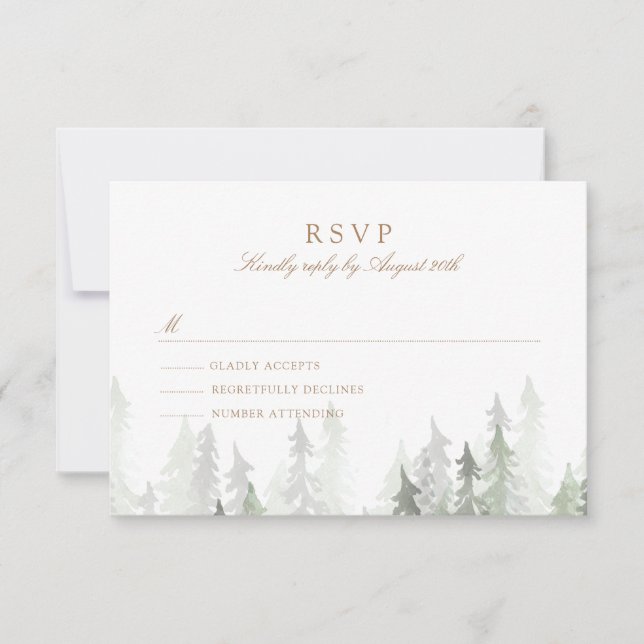 Pine Forest RSVP (Front)