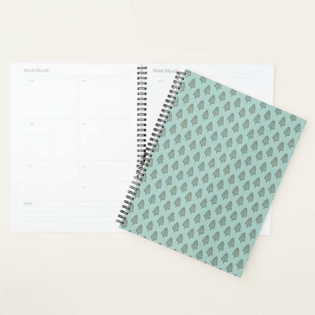 Pine Forest Trees - aqua Planner (Display)