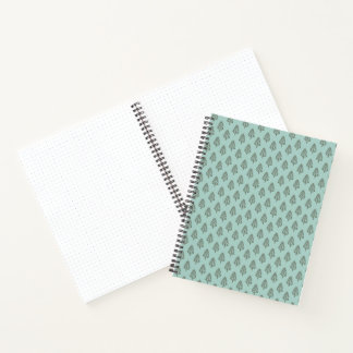 Pine Forest Trees - Sage Green Notebook