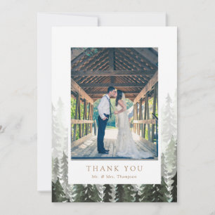 Pine Forest Wedding Thank You