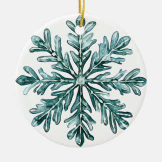 Pine Frost Snowflake Ornament | Green Winter Chris