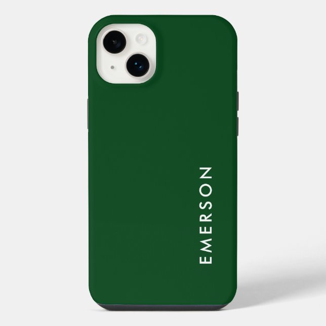 Pine Green Color Name iPhone Case (Back)