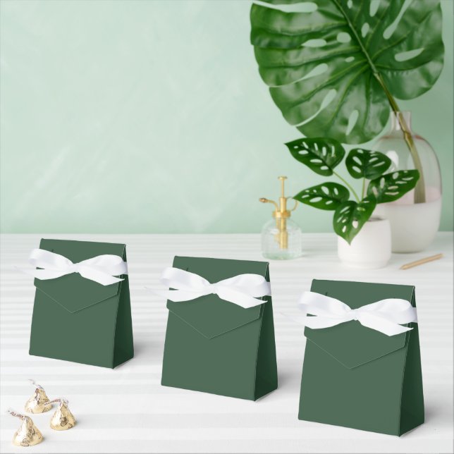 Pine Green Favour Box (Multiple)