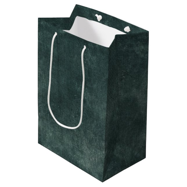 Pine Green Olive Medium Gift Bag (Front Angled)