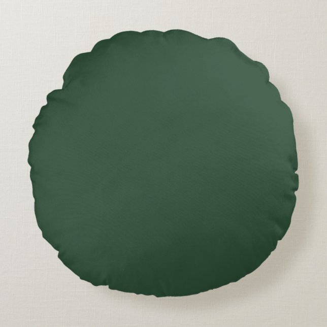 Pine Green Round Cushion (Front)