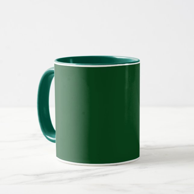 Pine Green  (solid colour)  Mug (Front Left)