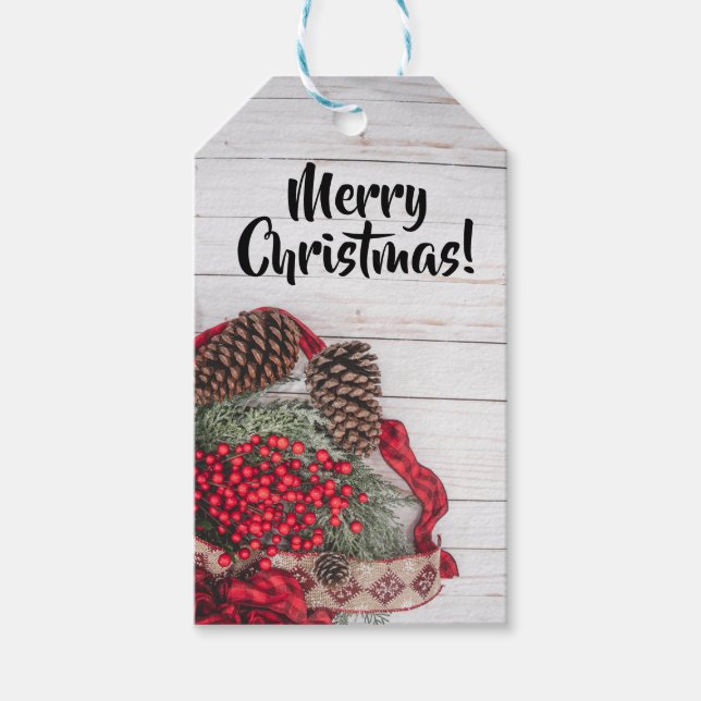 Pine & Holly Collection Gift Tags (Front)