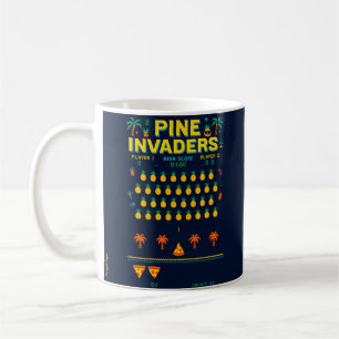 Pine Invaders-Pineapple Empire Retro Games Series Coffee Mug