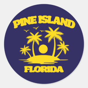 Pine Island Florida Classic Round Sticker
