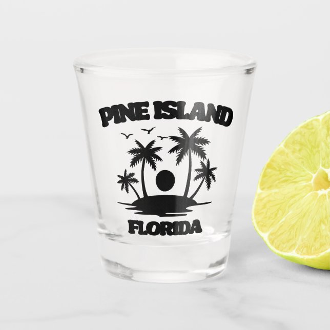 Pine Island Florida Shot Glass (Front)