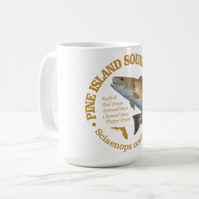 Pine Island Sound (redfish) Coffee Mug (Front Left)