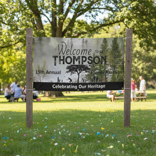 Pine Lake Family Reunion Banner