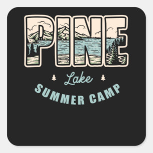 Pine Lake Square Sticker