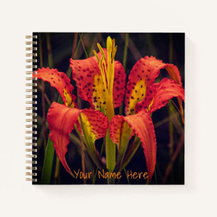 Pine Lily Custom Spiral Notebook