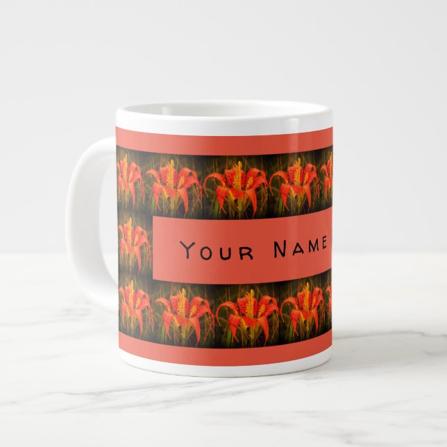 "Pine Lily" Personalised Speciality Mug (Front Left)