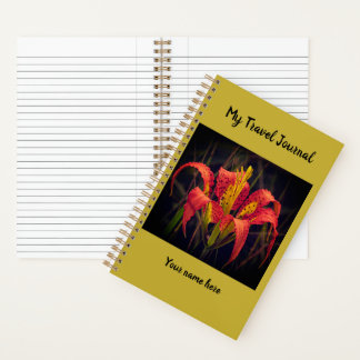 Pine Lily Spiral Notebook