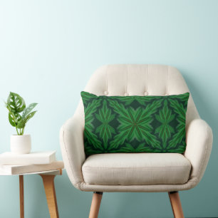 Pine Mandala Forest Lumbar Pillow