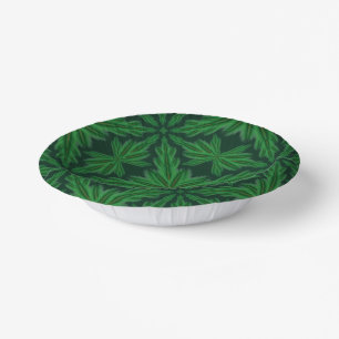 Pine Mandala Forest Paper Bowls Plate