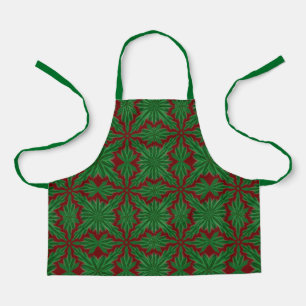 Pine Mandala Garnet Small Apron