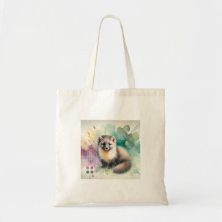 Pine Marten 081024AREF112 - Watercolor Tote Bag