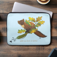 Pine Marten Autumn Leaves
