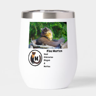 Pine Marten Photo Monogram Name