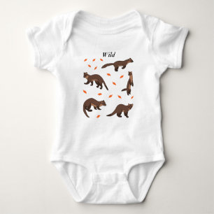 Pine Martens Baby Bodysuit