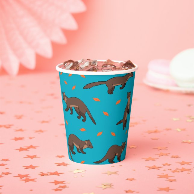 Pine Martens Paper Cups (Insitu)