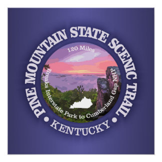 Pine Mountain State Scenic Trail (rd) Poster