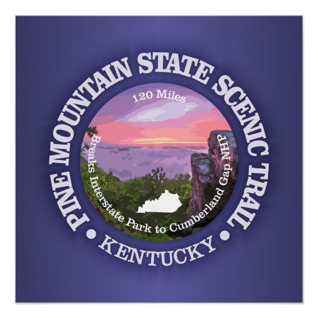 Pine Mountain State Scenic Trail (rd) Poster (Front)