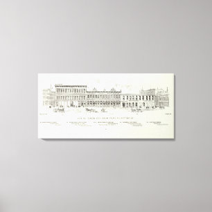 Pine North side Front and Battery Canvas Print