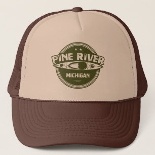 Pine River Michigan Kayaking Trucker Hat