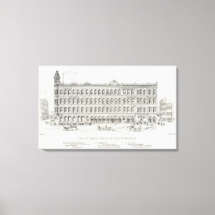 Pine South side Davis and Front Canvas Print