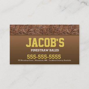 Pine Straw Business Card
