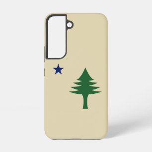 Pine tree and star 1901 flag of Maine State Samsung Galaxy Case