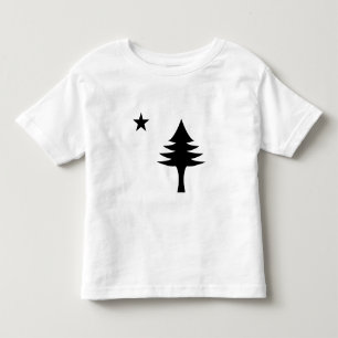 Pine tree and star 1901 flag of Maine State Toddler T-Shirt