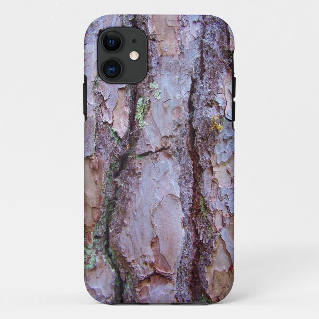 Pine Tree Bark iPhone SE+5/5S Case (Back)