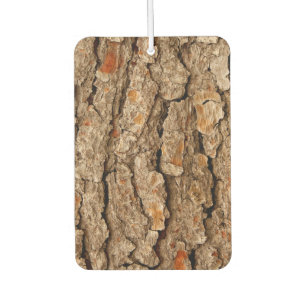 Pine Tree Bark Texture Carved Maple Car Air Freshener