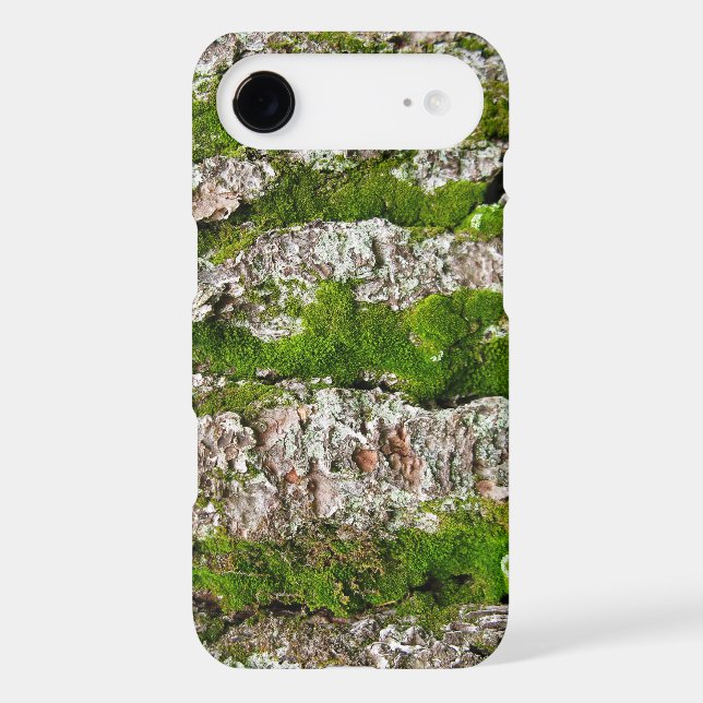 Pine Tree Bark With Moss Barely There iPod Case (Back)